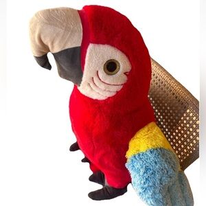 Lg 26" Large XL Parrot Plush Stuffed Animal  Macaw Bird Red Blue/Yellow